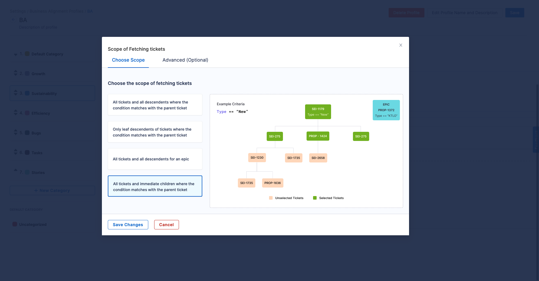 Scope of Fetching Tickets